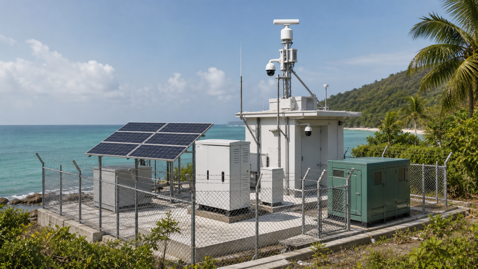 BESS use case for remote coastal surveillance station